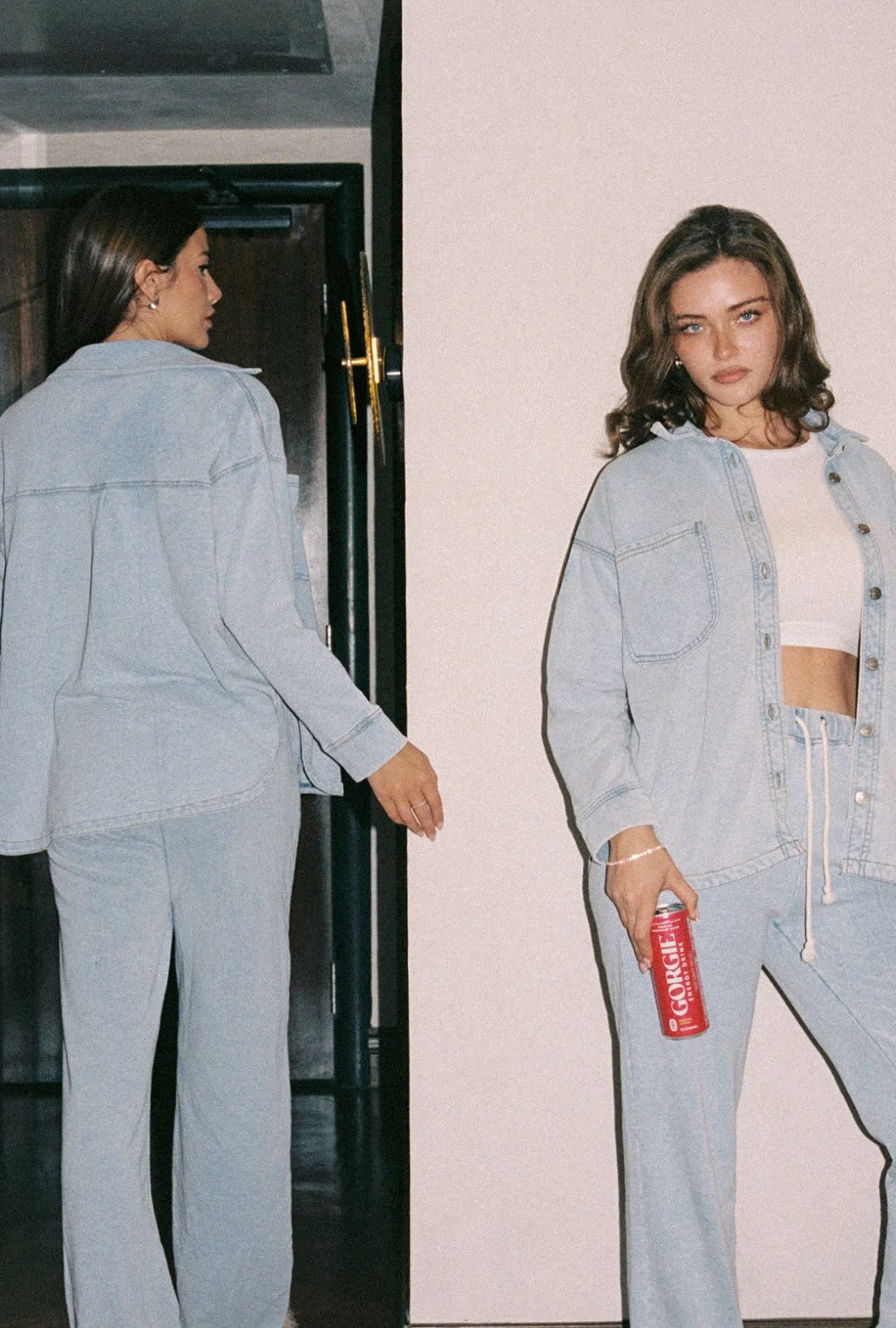 The GORGIE Terry Denim Top - Image 3